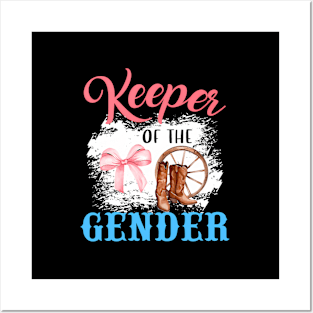 Gender Reveal Keeper Of The Gender Baby Announcet Posters and Art